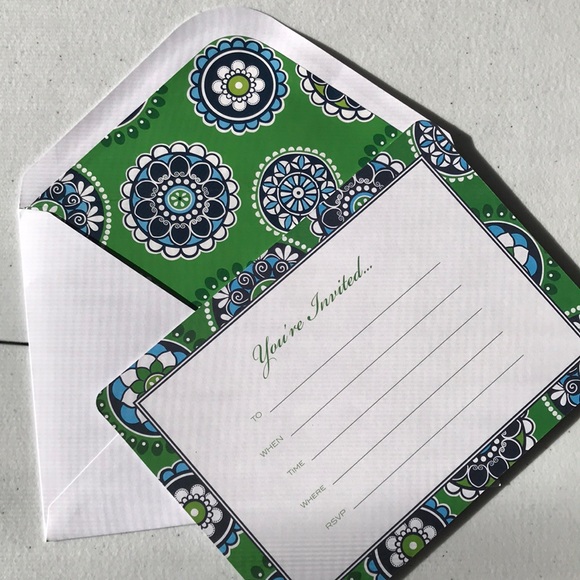Vera Bradley set of 12 Invitations - Picture 3 of 4